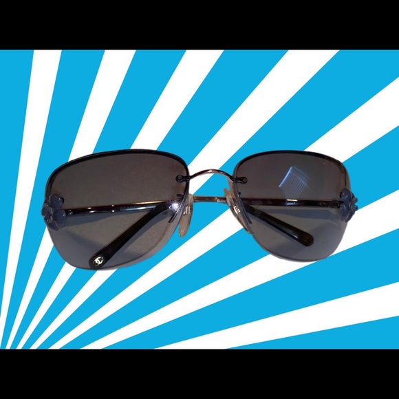 Chanel Blue Camellia Flower Sunglasses - Picture 3 of 4